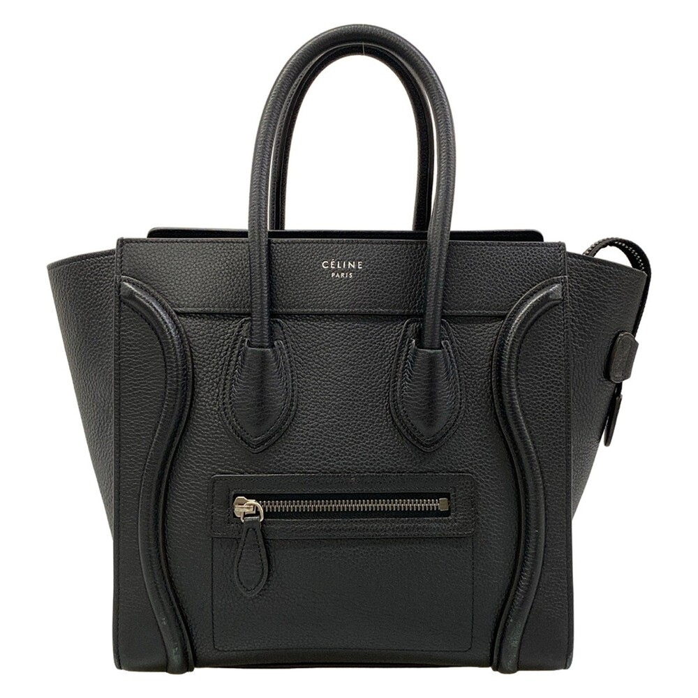 Celine Luggage Micro Shopper Black #371670C14B